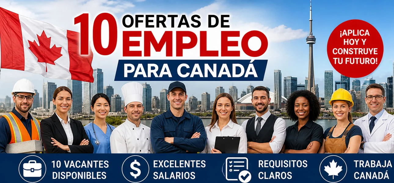 Ofertas de empleo para Canadá Septiembre 2026