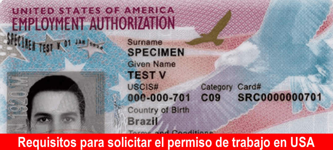  Requisitos del permiso de trabajo 